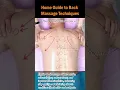 Home Guide to Back Massage Techniques