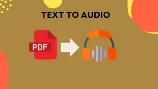 Text to speech Python PDF to Conversion using Python Python Project Series