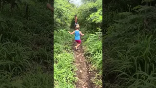 Nobody Taught Her to Hike Like This 😂