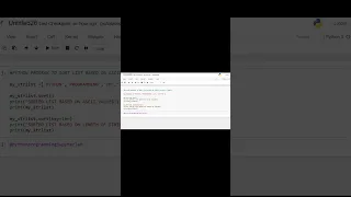 PYTHON PROGRAM TO SORT A LIST USING ASCII VALUES AND LENGTH