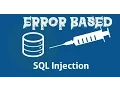 Error Based SQL Injection Tamil Tutorial