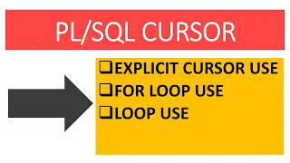 - Explicit Cursor Use with For loop in Oracle Database