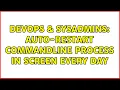 DevOps SysAdmins Auto-restart commandline process in screen every day 2 Solutions