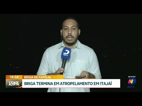Violência familiar: homem é atropelado após briga com cunhado em Itajaí