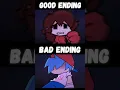 BF Leaving TV (Good Ending VS Bad Ending) (Corruption Mod) (FNF MOD) #shorts