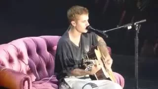 hd justin bieber acoustic cold water u0026 love yourself paris bercy purpose tour 2016