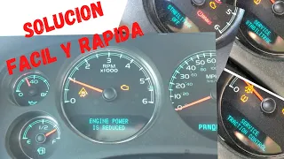 Engine Power is Reduced Chevy Tahoe Motor 5 3L P0121 C0242 P0641