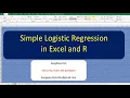 090 Logistic Regression in Excel and R