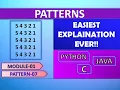 Patterns in C Python and Java Pattern 07 Module 1 Logic Building Placement Interviews