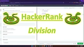 HackerRank Python Division