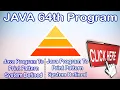 JAVA 64th Program Java program to print pattern system defined Print Pyramid In JAVA