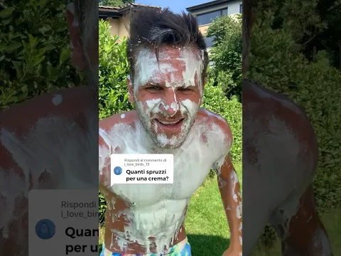 Quanti spruzzi ci sono in una crema da sole?☀️ verifichiamo 🤙🏻 #bellagianda #piscina #mare