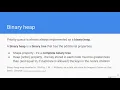 CS3C Week 6 Priority queue and binary heap