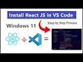 How to Install React JS Vite In Visual Studio Code