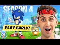 I Played Fortnite SEASON 4 EARLY New Sprites Cheat Codes and more