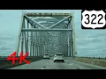 Commodore Barry Bridge westbound 4K