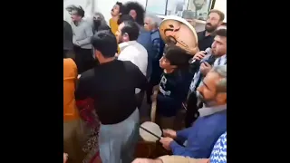 حلقه ی مبارک ذکر سماع در خانقاه مرکزی سنندج قادریه کومائین 