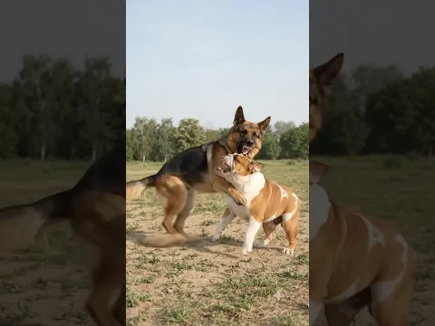 German shepherd v/s bulldog🤬🤯/#trendingshorts #viralvideo #viralshorts #ytshorts #viral #youtube