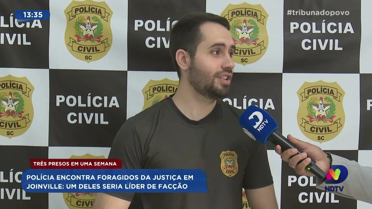 Polícia prende três foragidos da justiça em uma semana, incluindo líder de facção