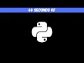 Python in 60 Seconds - I