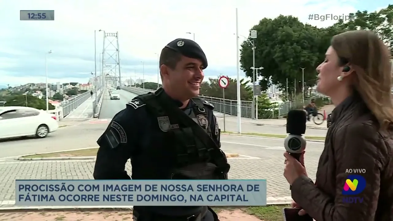 Procissão com imagem de nossa senhora de Fátima ocorre neste domingo, em Florianópolis