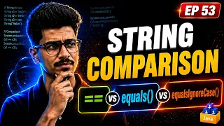 String Comparison in Java equals vs vs equalsIgnoreCase Java Full Course
