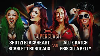 shotzi u0026 scarlett bordeaux vs allie katch u0026 priscilla kelly full match hog superclash 11 15 25