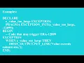 Creating and Using User-Defined Exceptions Q4 Oracle L14 P1 SMILE ROAD