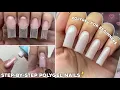 STEP-BY-STEP POLYGEL NAIL TUTORIAL FOR BEGINNERS IN-DEPTH POLYGEL APPLICATION Nail Tutorial