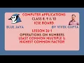 Java program to find the LCM and HCF of two numbers