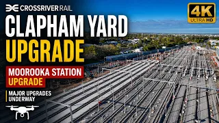 Clapham Yard New Moorooka station Cross River Rail QLD 4K