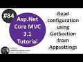 Read configuration using GetSection method from appsettings json file Asp Net Core tutorial