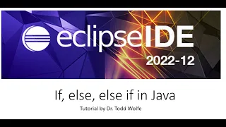 Java Tutorial 3 If else else if statements in Java