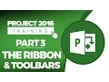 Project 2016 for Beginners Part 3 How to Use the Ribbon and Toolbars in MS Project 2016