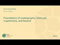 Foundations of cryptography minicrypt cryptomania and beyond Anna Lysyanskaya