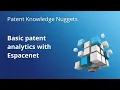 Basic patent analytics with Espacenet