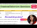 Top Frontend Interview Questions and Answers HTML CSS JavaScript Interview Prep 2025 Part 2