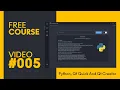 PYTHON and QT QUICK - Creating Left Menu Button