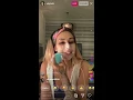 Ally Lotti Shows Her Skin Care Routine Instagram Live