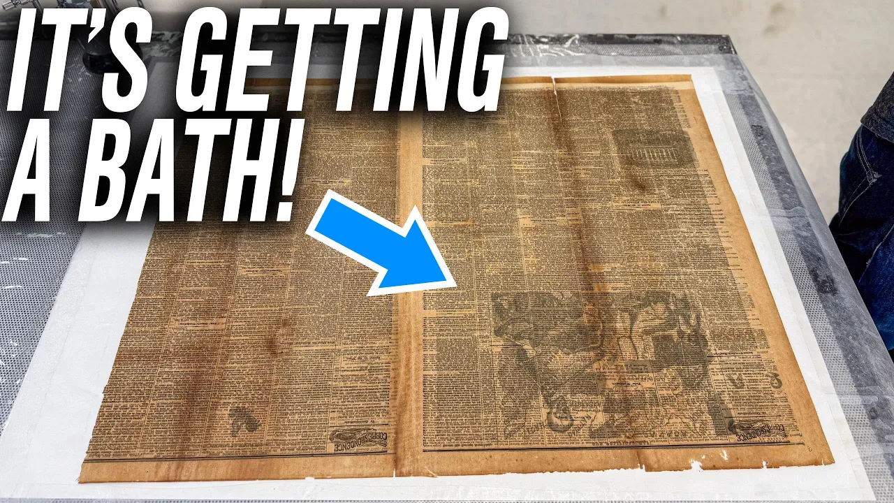 How to Wash a 157-Year-Old Newspaper