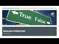 11 Boolean operators