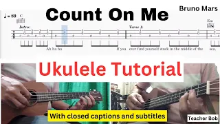 Download Count On Me by Bruno Mars - Ukulele Tutorial  @TeacherBob MP3
