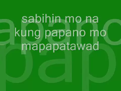 sabihin mo na lyrics