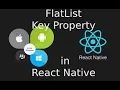 Key Property in Flat List in React Native Tutorial 2020 Tutorial 11