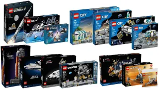 All LEGO NASA sets released 2017 - 2025 Compilation/Collection Speed Build