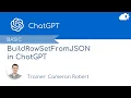 Prompt ChatGPT to use BuildRowSetFromJSON