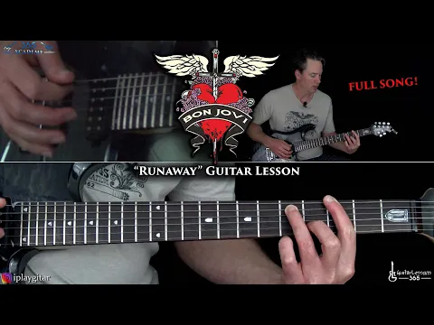 Download MP3 Runaway Guitar Lesson (FULL SONG) - Bon Jovi