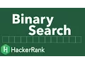 Algorithms Binary Search