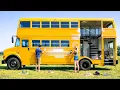 Lagu Family Converts an Abandoned Bus Into a Dream Home on Wheels | Start to Finish by @desentoca2309