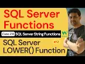 SQL Server Functions SQL Server String Functions - SQL Server LOWER Function 235 W3School